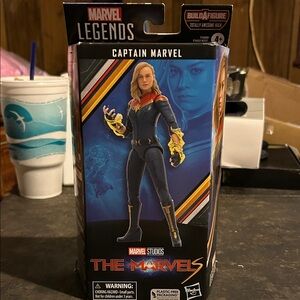 Marvel Legends Captain Marvel Figure with Red and Blue Suit